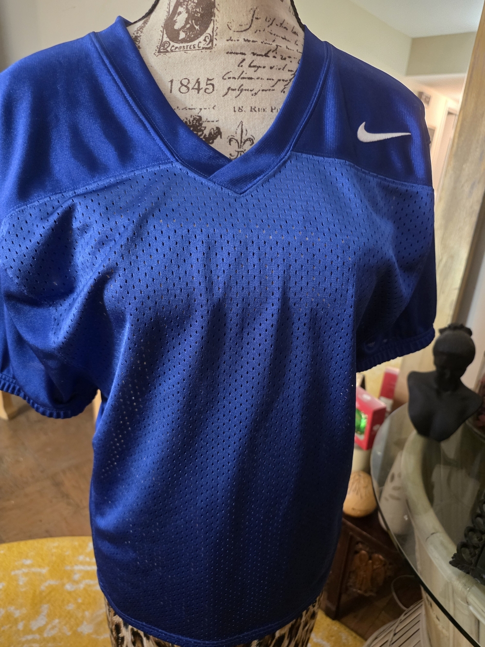 Nike Women's Royal Blue V‑Neck Athletic Top
